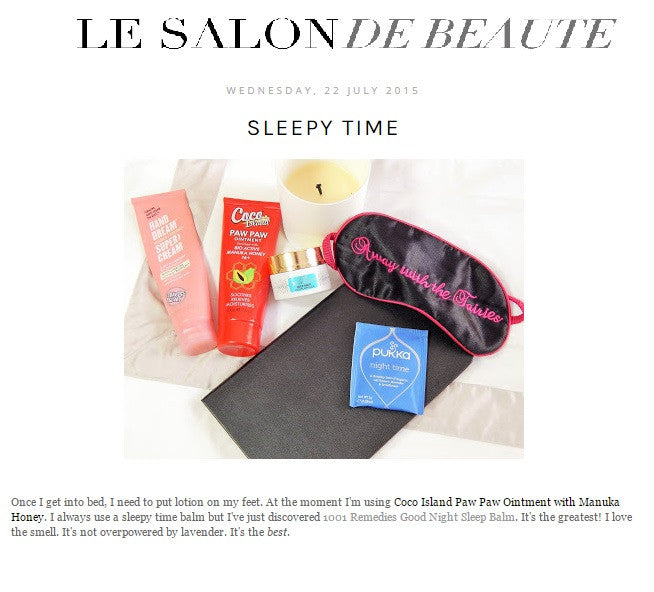 Le Salon de beaute | good night balm