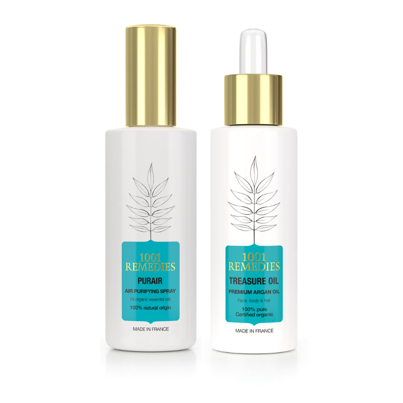 Travel Essentials Gift Set | Argan Oil, Room Spray - 1001 Remedies